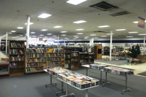 The media corner includes DVDs, CDs, Vinyls and more.