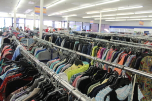 Another view from the clothing aisle.
